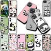 Protective Cover for Apple iPhone 17 16 14 15 Plus Pro Max 16E ProMax + 15Plus 15+ 16+ Casing Phone Case Lovely Panda Cartoon