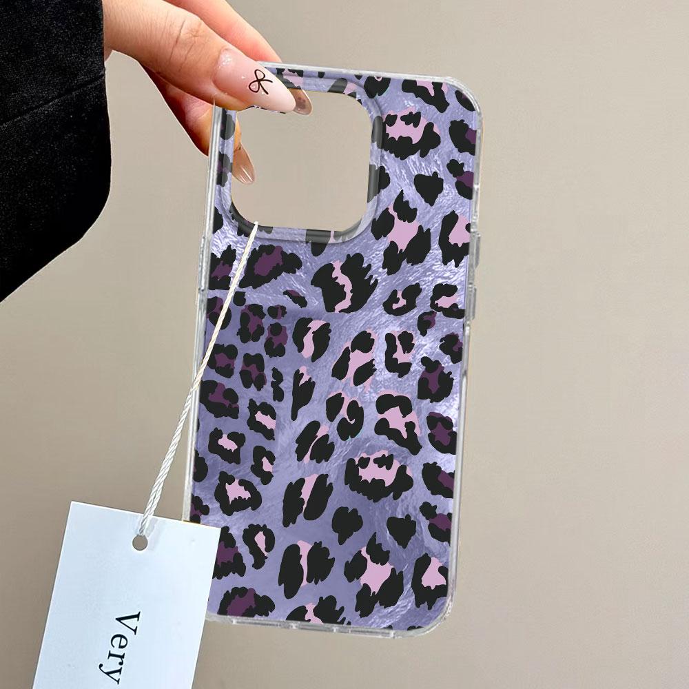 Luxury Leopard Purple Pattern Phone Case for Xiaomi 13T 14T 11 Lite NE Poco X5 M6 Pro X6 X7 X3 Pro NFC C65 C61 M5S Shell Cover