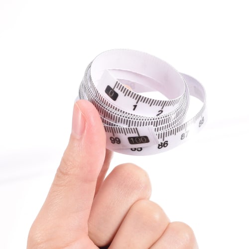 uxcell 100cm Self-Adhesive Measuring Tape, Left To Right Reading, Transparent