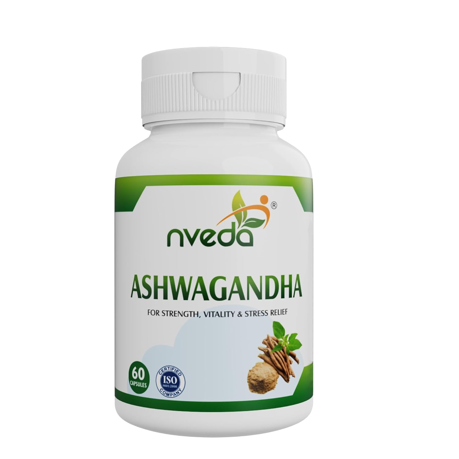 

Nveda Ashwagandha Tablet, Anxiety & Stress, Ashwagandha For Unisex | 60 Capsules 100gm 0.2lbs