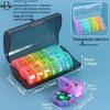 Seven-Day Pill Organizer: Morning, Noon, Night Portable Capsule Case with Large Capacity