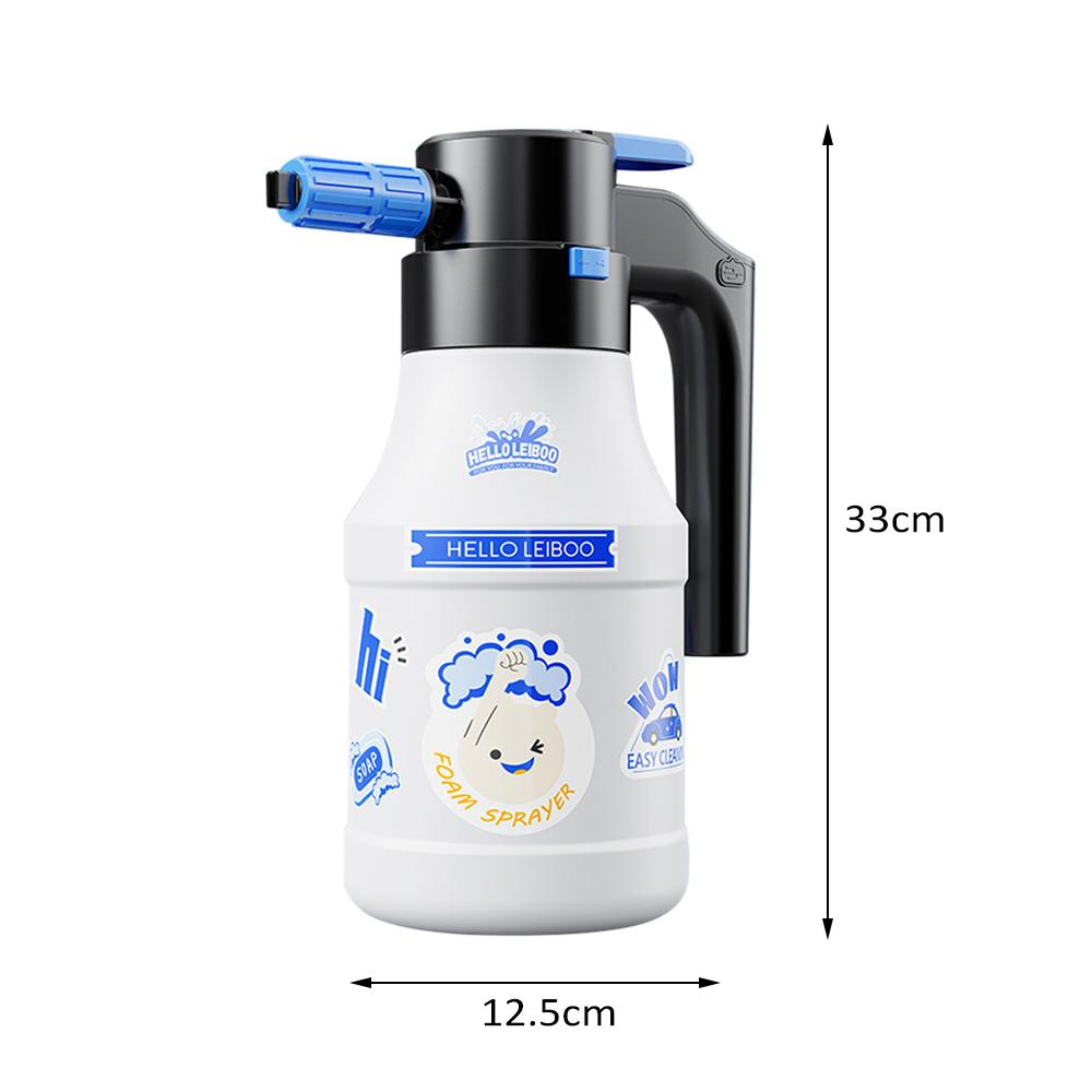 Electric Foam Sprayer Car Wash Sprayer 1.5L Pressure Sprayer USB Rechargeable for Home, Garden and