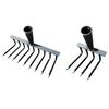 Garden Rake Head Bow Rake Hand Weeder Gardening Tool for Yard Backyard Lawn