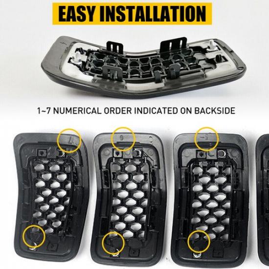 For Jeep Cherokee -22 Front Grill Grille Honeycomb erts Mesh Matte Black