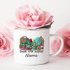 Personalized Custom Name Enamel Mug Creative Retro Coffee Water Cups Drink Dessert Milk Cup Mugs Handle Drinkware Teacher Gifts