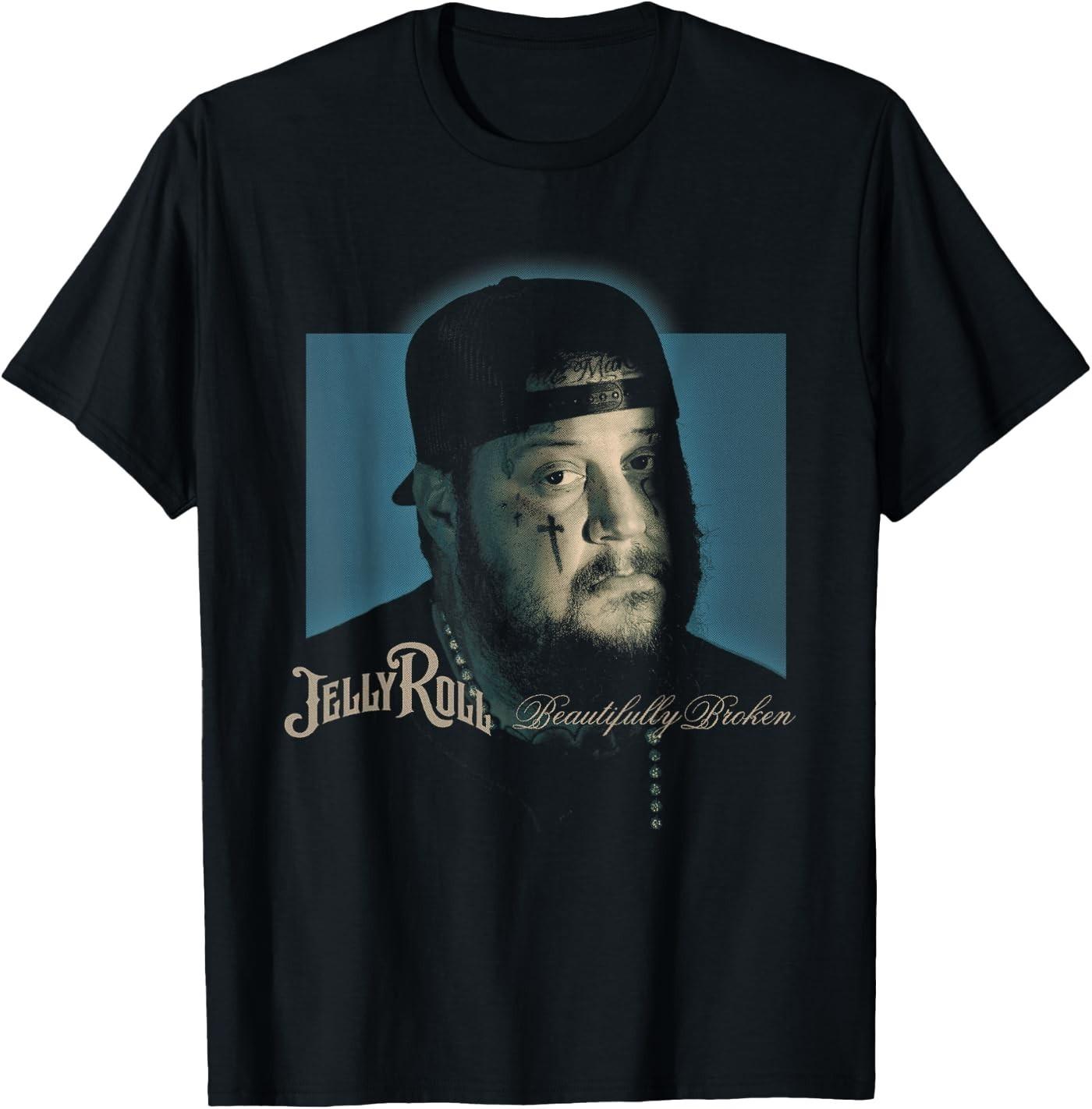Jelly Roll - Beautifully Broken Portrait T-Shirt XXXL