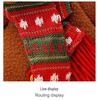 Knitted Two-Tone Santa Claus Backpack Doll Christmas Gift Bag for Children
