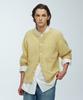 Knitted Shaggy Dog 100% Wool Round Cardigan Yellow