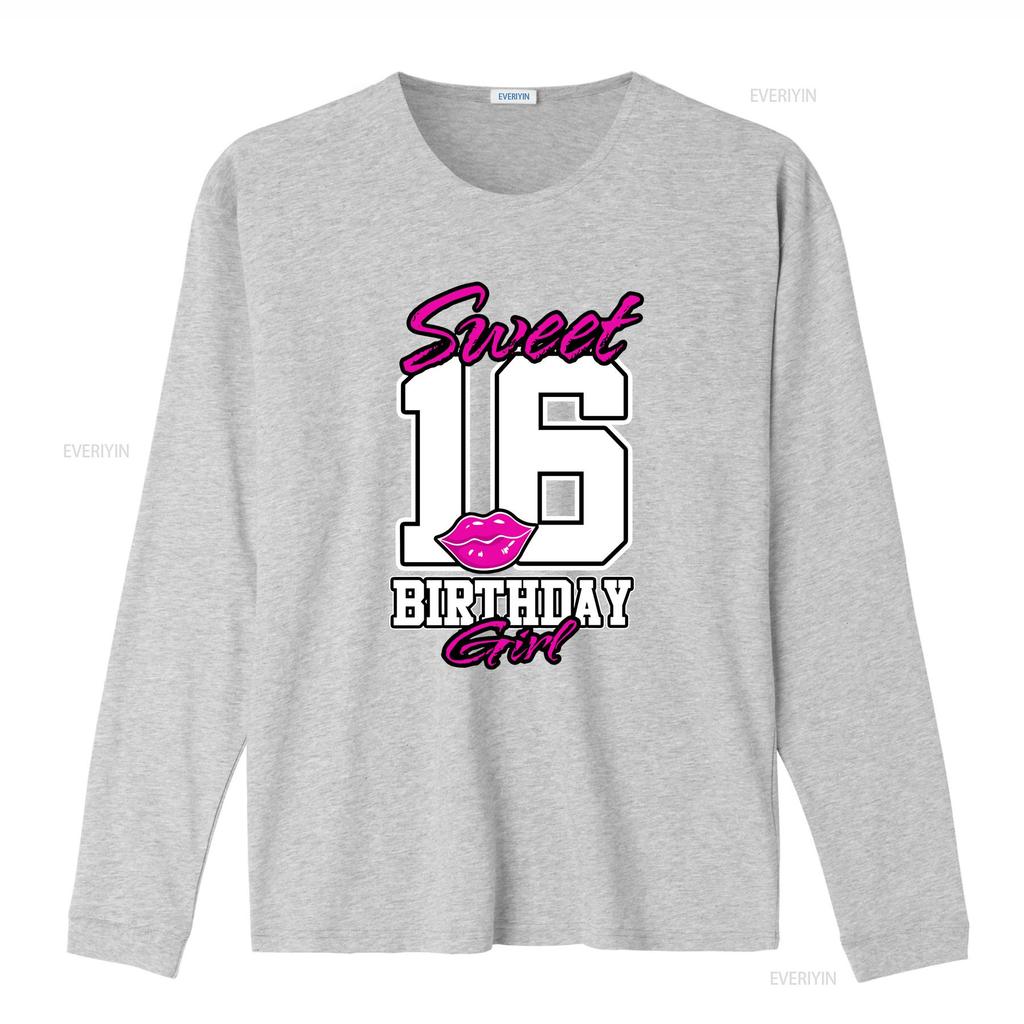 Sweet Sixteen Birthday for T Shirtnagers th B Day shirt vintage Washed Casual Top For Everyday Wear Comfortable Breathable