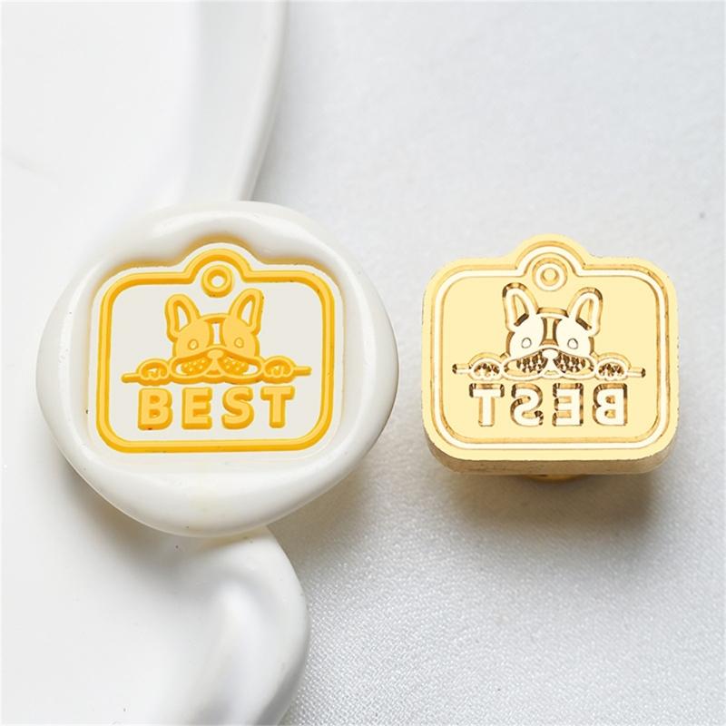 Cats Sealing Wax Stamp Pets Series Wax Seal Stamp Brass Head Dog Paws Seal Stamp for Scrapbooking Invitations Decoration