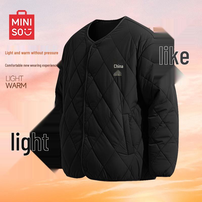 MINISO Men's Winter Warm Collarless Padded Jacket