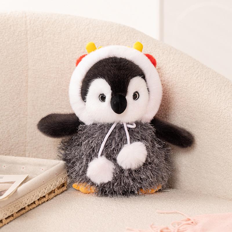 Winter Cute Hooded Penguin Plush Scarf Toy for Girls - Perfect Birthday Gift