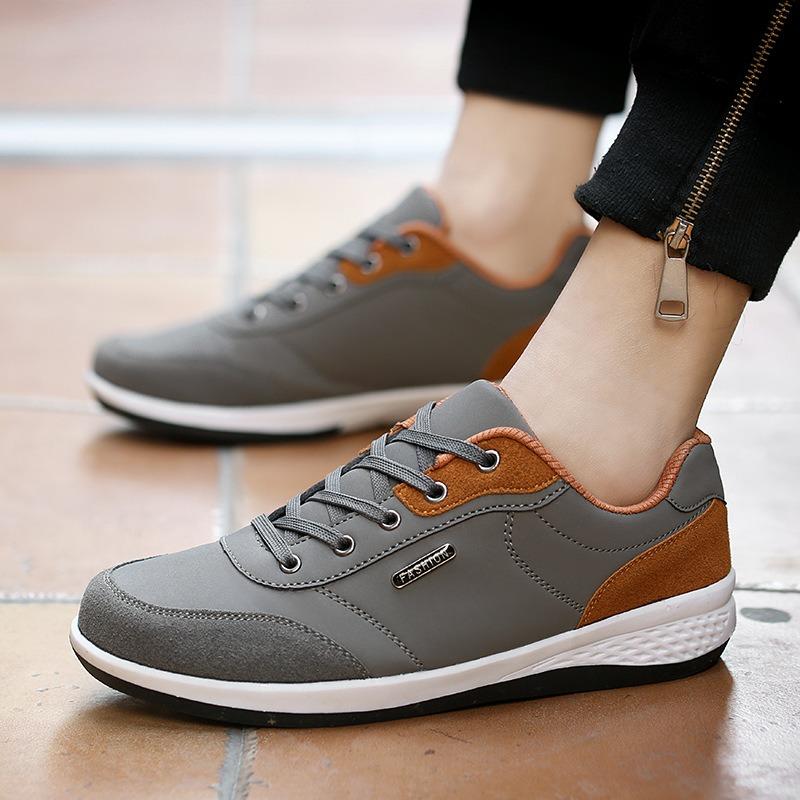 Four Seasons Men's Lace-Up Sneakers Korean Version Casual Shoes Trendy Shoes Fashion Board Shoes Outdoor Men's Shoes