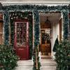 Guirlande de Guirlandes Artificielles de Noël en Gros Vert Ruban de Canne Couronne pour Arbre de Noël Pendentifs Suspendus Rubans Fête Décoration de Maison
