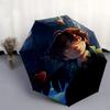 1pc Harry Potter, Hedwig Automatic Folding Umbrella - Compact 8-Rib Design, Durable Plastic & Iron1090L