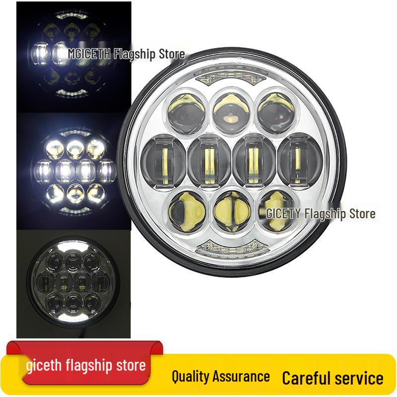 5.75" LED Headlight for Harley X48, XL883R/L 750, Dyna, Benelli 400 Motorcycles & Scooters - Off-road Compatible