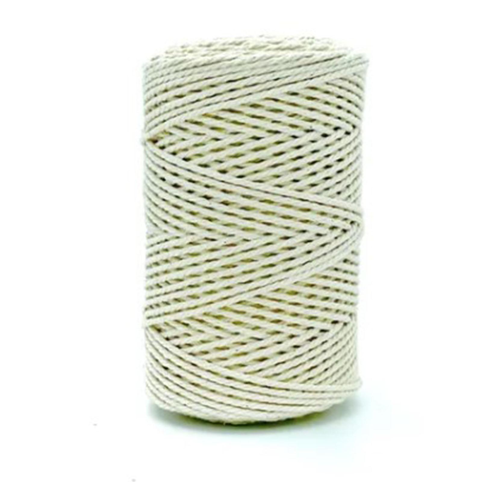 

Хлопковые шнуры макраме светло-зеленые длиной 219 ярдов диаметром 0,1 дюйма мягкая прочная хлопковая веревка макраме для DIY декора