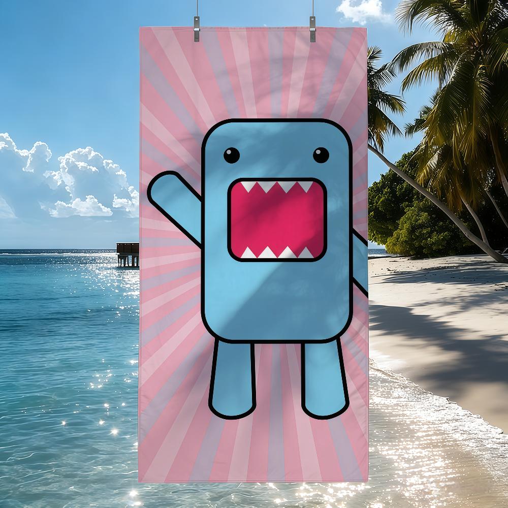Cartoon D-Domo K-Kun Towel Quick Drying Beach Towels Are Suitable For Swimming Pools Camping Yoga And The Gym