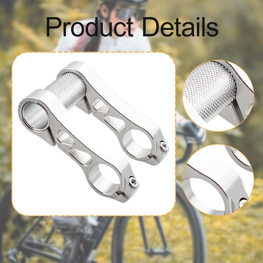 Prodlužovač řídítek, Prodloužení s dvojitou montážní objímkou, Nástavec na představec