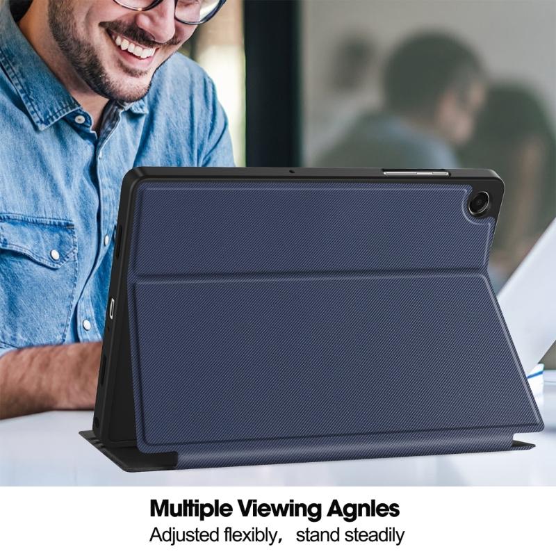 Leather Stand Case Including Pen Holder Multiple Angle Viewing for Tab A11+ X230/235/236 11Inch Devices Magnetic