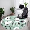 1pc Dogs Pattern Office Round Area Rug, Indoor Mat Suitable For Office, Under Office Chairs Bedroom Living Room Home Decor, Room Deco