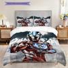 Three-piece cartoon Ultraman Tiga printed bedding set,(1*Duvet Cover + 2*Pillowcase, Without Core) suitable for bedroom use.