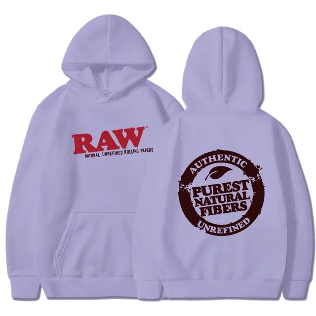 RAW Fashion Mikina Pánská mikina Polar Fleece S kapucí Harajuku Hip Hop Ležérní Pánská Mikina s kapucí Vysoce kvalitní svetr s kapucí