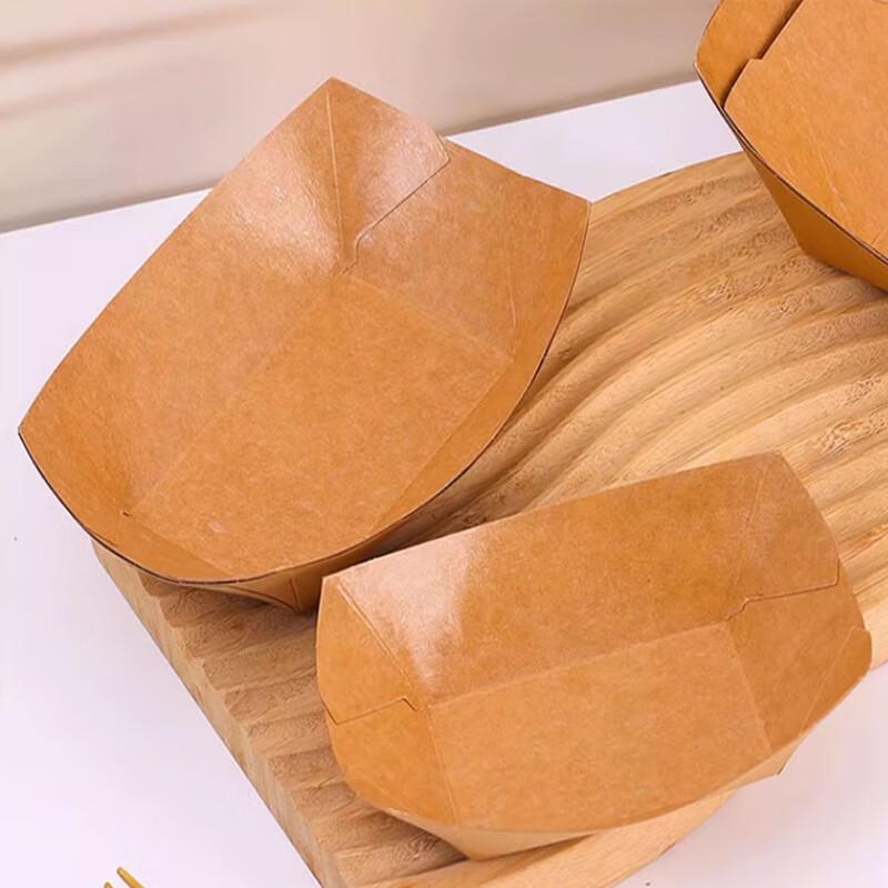 Yu Chu Disposable Kraft Paper Food Trays