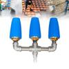 1/4 Inch Quick Connector Turbo Nozzle 360-Degree Rotation Triple Turbine Nozzle  Lawn