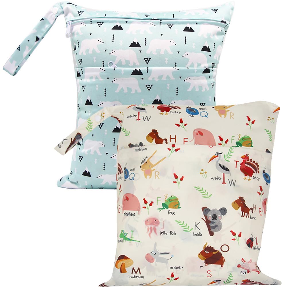 SSZYMAOYI Waterproof Set Diaper Pouch for Diaper Bath Meal Baby Perfect for Going and Travel Pouch/Bag (2-Piece Set) 3036cm, Storage, Swimsuit,