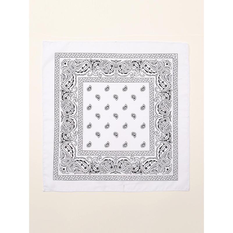 54cm*54cm Fashion Cotton Hip Hop Head Scarf Paisley Square Scarves Headwear Bandanna Hair Band Neck Wrist Wrap Band Accessories