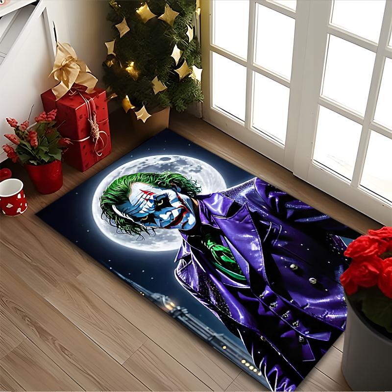 [JOKER Printed Carpet] Non-slip Office Rug, Cozy Area Carprt for Living Room Use, Soft Home Sofa Chair Mat