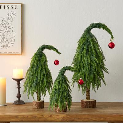 1 Stück Schiefhals Weihnachtsbaum 30cm Yenobesong Home Kleine Tischdekorationen Kleines Geschenk Weihnachtsdekoration