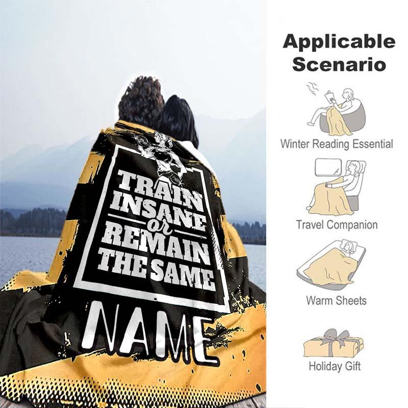 Exercise Customize Your Name Blanket Warm Comfortable Soft Blanket For Chair Office Sofa Bed Sofa Office Camping Suitable For Gifting Relatives And