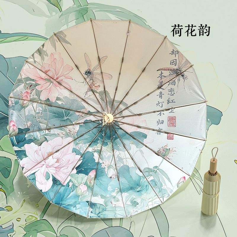 

Upf50+16 Солнцезащитный зонтик Fracture Stack, устойчивый к ультрафиолетовому излучению для солнечных и дождливых женщин