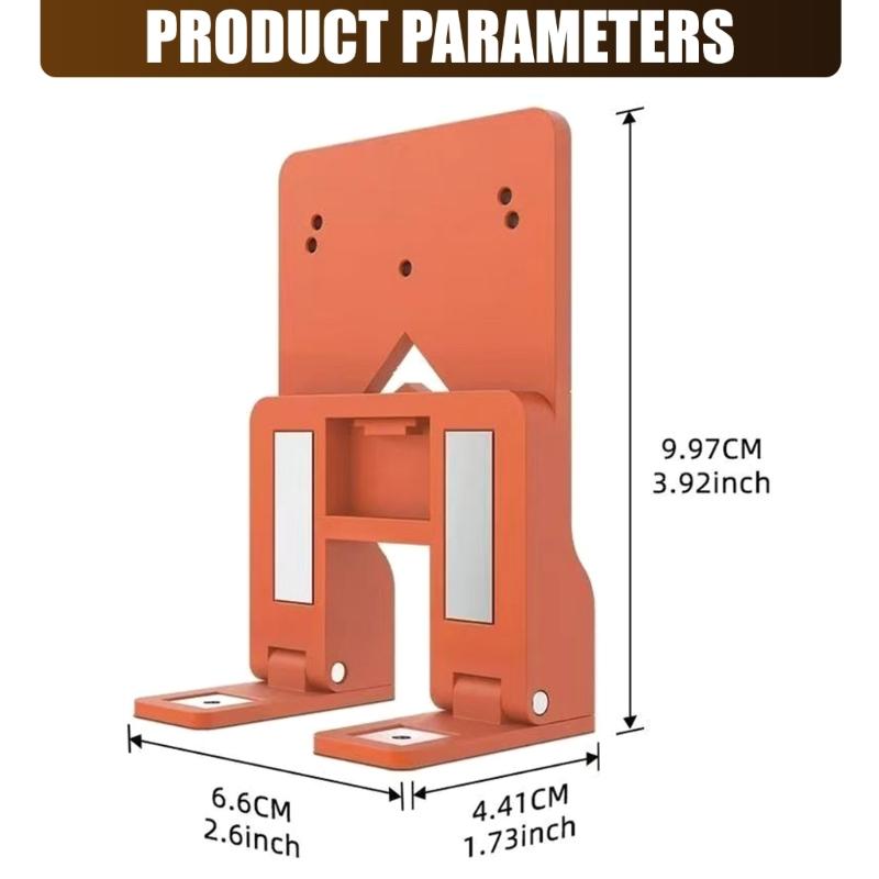 Cabinet Door Hinge Spacer Magnetic Cabinet Door Gaps Positioning Tool With Foldable Guide For Precise Hinge Installation