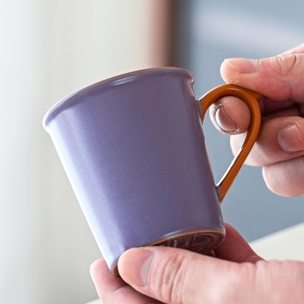 Ru Kiln Four Seasons Handle Cup Ceramic Household Kung Fu Tea Set Anti-Scalding Hand Tea Cup Small Tea Coffee Cup Gift Box