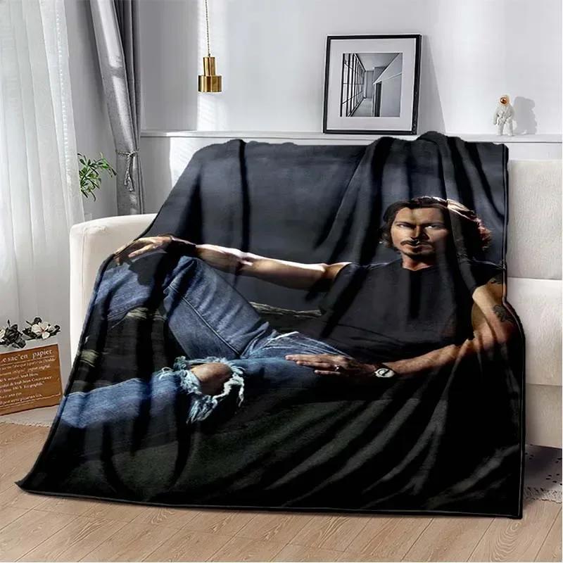 Johnny Depp Pattern Throw Blanket Light Weight Blanket for Living Room Bedroom Kidsroom Warm Blanket Christmas Gift