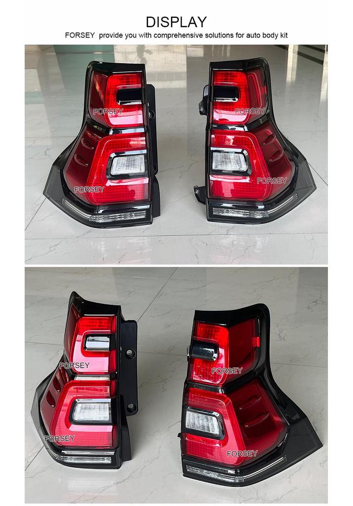 Flowing Turn Signal Tail Lights for Prado FJ150 2018-2020