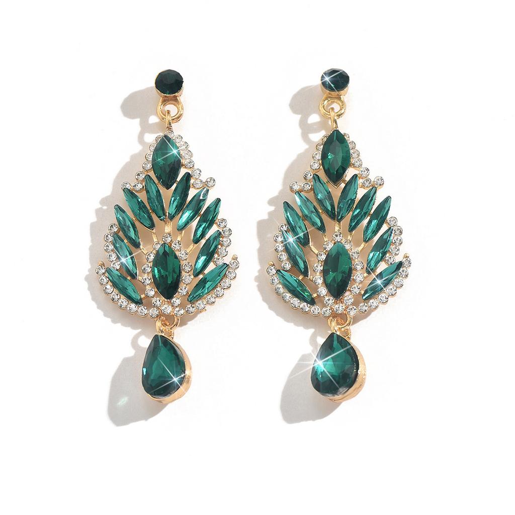 Gioielli per Orecchie Atmosferici di Lusso Leggero Incastonati di Diamanti Design di Nicchia Senso di Stile Orecchini Esagerati Temperamento alla Moda Orecchini da Celebrità