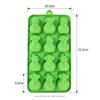 Silicone Christmas Baking Molds Non Stick Easy Clean Perfect For Home Baking Cookie Chocolate Jelly Candy