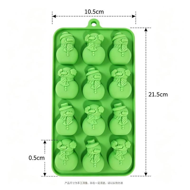 Silicone Christmas Baking Molds Non Stick Easy Clean Perfect For Home Baking Cookie Chocolate Jelly Candy