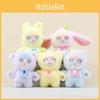 Transformative Bunny Plush Keychain Cartoon Dress Up Rabbit Toy Keyring And