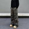 Camouflage Tooling Logging Pants Ins Men's American Retro High Street Slim-fitting Slim-fitting and Slim Straight-leg Pants Jeans