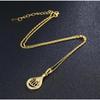 Muslim Allah Quran Drop Shape Pendant Necklace Men Women Religious Amulet Jewelry Ramadan Gift