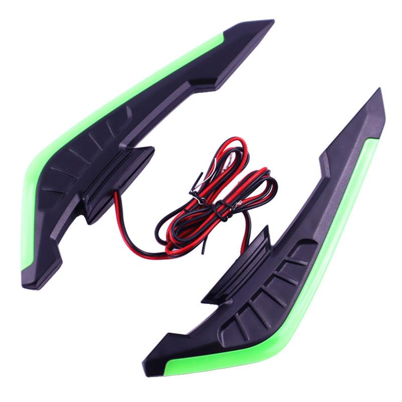 Cold Light Aerodynamic Decoration ABS Material Double-sided Tape Easy tallation Non-deformed For Most Motorcycles