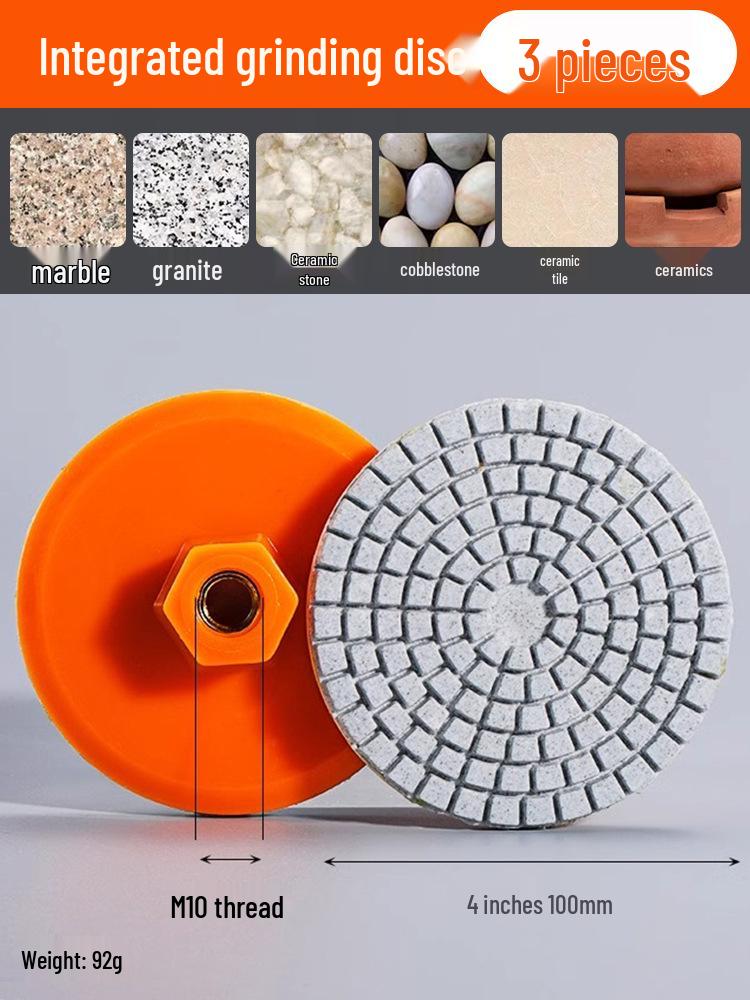 Tile Trimmer & Edger: Integrated Grinding & Polishing Disc for Beveling