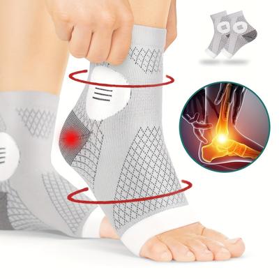 Knöchelsocken mit Fußgewölbe- und Knöchelstütze - Zehenloses Design mit elastischer Fußstütze, geeignet für den täglichen Gebrauch und Outdoor-Aktivitäten