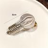 Simulation Light Bulb Lighted Hair Clips Luminous Bulb Shape Hairpin Luminous Hairpin  Girls Wear