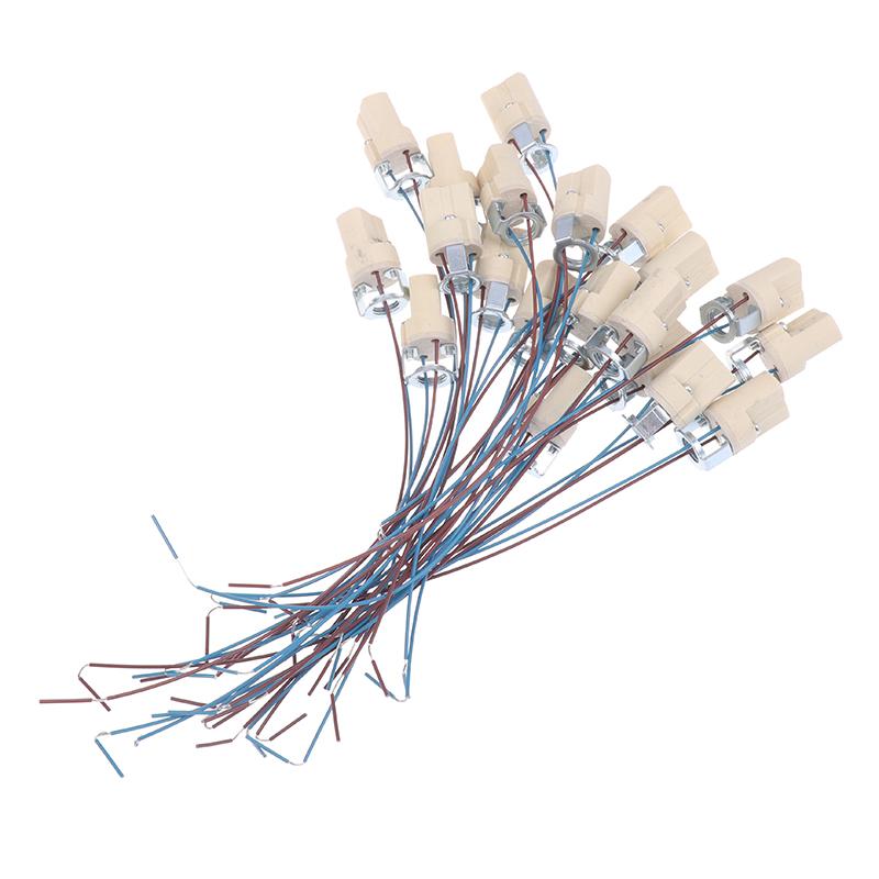 10/20Pcs G9 Light Bulb Socket Ceramic Lamp Base Holder Connector Led Halogen Light Led Lamp Bulb Holder Base Fixture